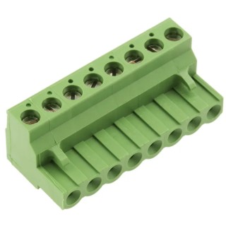 TE Connectivity Buchanan Series Pluggable Terminal Block, 8-Contact, 5.08 mm Pitch, 1 Row, 300V AC, 15A, Polyamide 796634-8