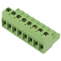 TE Connectivity Buchanan Series Pluggable Terminal Block, 8-Contact, 5.08 mm Pitch, 1 Row, 300V AC, 15A, Polyamide 796634-8