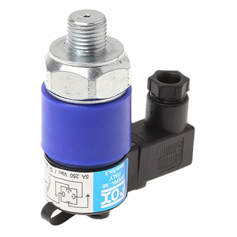 RS PRO Adjustable Pressure Switch NC 5 bar to 50 bar, 250V AC, 0.5A Load, IP65, Steel Body 363-5980