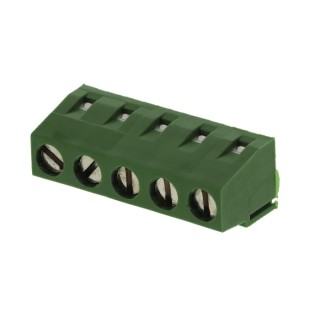TE Connectivity Buchanan Series 5-Contact 5 mm Pitch Single Row PCB Terminal Block 282836-5