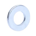 RS PRO Steel Bright Zinc Washers M8 Compatible Screw/Bolt Size, 17mm External Diameter, DIN 125A Standard 527-634