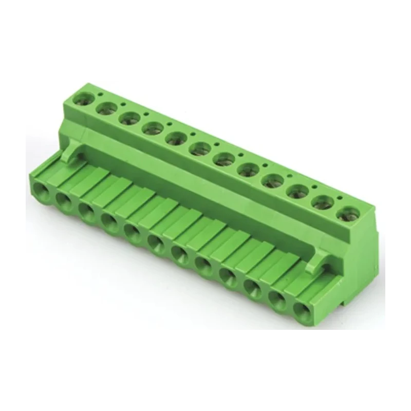 TE Connectivity Pluggable Terminal Block 12-Contact 5.08 mm Pitch 1 Row 15A Current Polyamide Housing 1-796634-2