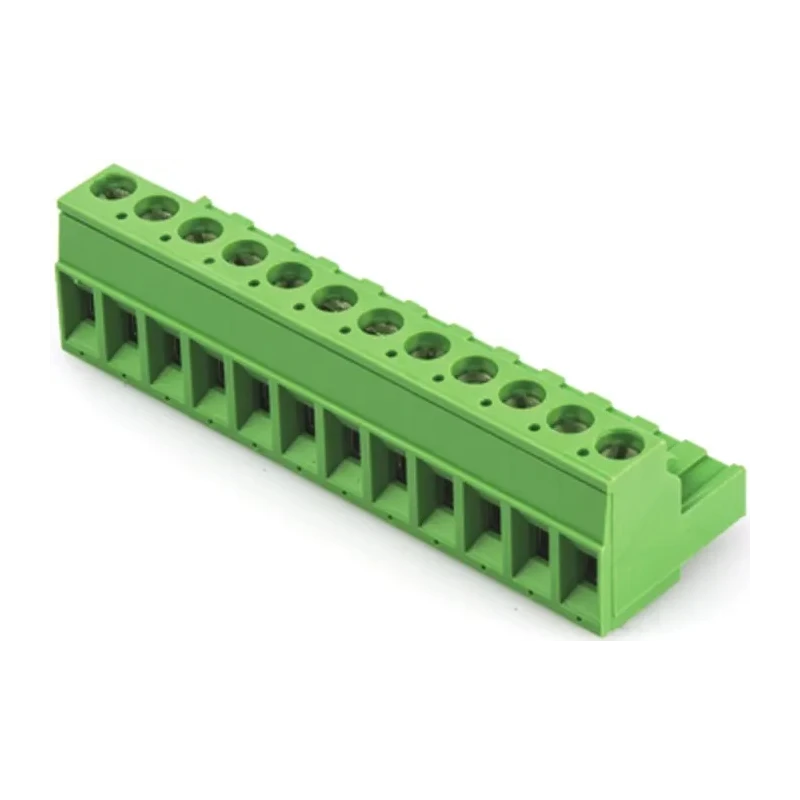 TE Connectivity Pluggable Terminal Block 12-Contact 5.08 mm Pitch 1 Row 15A Current Polyamide Housing 1-796634-2