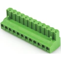 TE Connectivity Pluggable Terminal Block 12-Contact 5.08 mm Pitch 1 Row 15A Current Polyamide Housing 1-796634-2