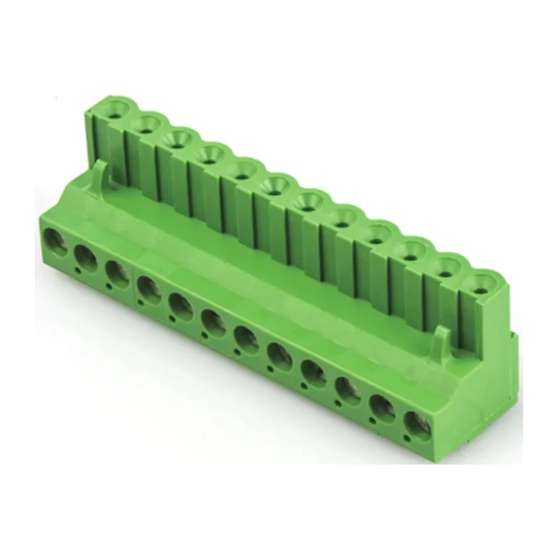 TE Connectivity Pluggable Terminal Block 12-Contact 5.08 mm Pitch 1 Row 15A Current Polyamide Housing 1-796634-2