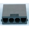 Molex Sabre Male Connector Housing Nylon Cable Mount 7.49 mm Pitch 3 Way 1 Row Straight 43680-2003