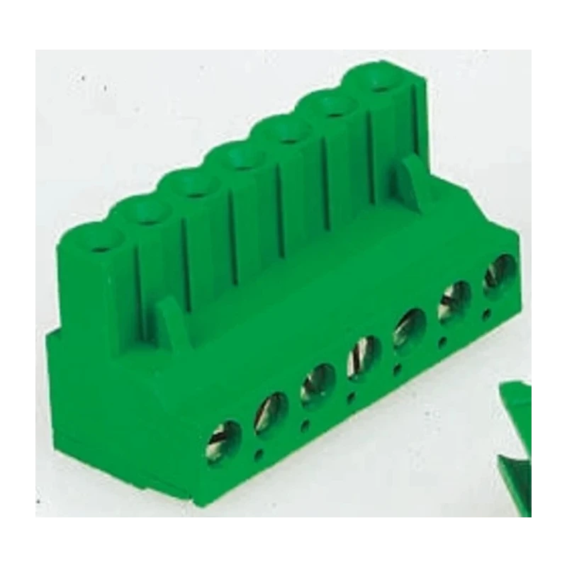 TE Connectivity Buchanan Series Pluggable Terminal Block 9-Contact 5.08 mm Pitch 1 Row 300V AC 15A 796634-9