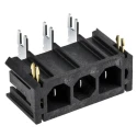 Molex Sabre Series Right Angle Through Hole PCB Header 3 Contacts 7.49 mm Pitch 1 Row Shrouded 43160-3103