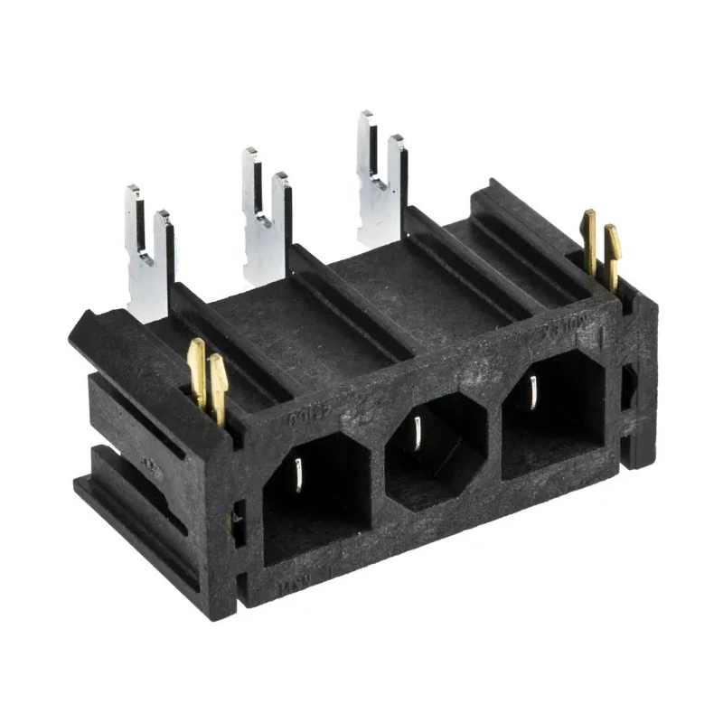 Molex Sabre Series Right Angle Through Hole PCB Header 3 Contacts 7.49 mm Pitch 1 Row Shrouded 43160-3103