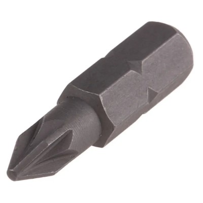 RS PRO Screwdriver Bit PZ1 Size 1/4 in Drive Type Pozidriv Chrome Vanadium Steel Taiwan 547-212