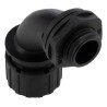 Adaptaflex Conduit Fitting 13 mm Nominal Size, M16 Thread, Polyamide 66 Material, Black IP66 Rated AL13/M16/C90
