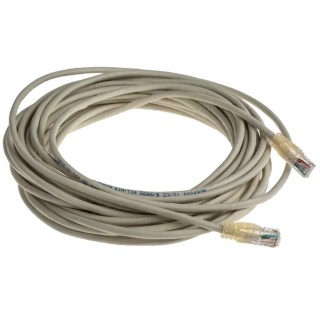 Decelect DECELAN Cat5 Ethernet Cable 8 Core, Grey, 10 m, Unshielded Unscreened Patch Cord PVC CAT5 