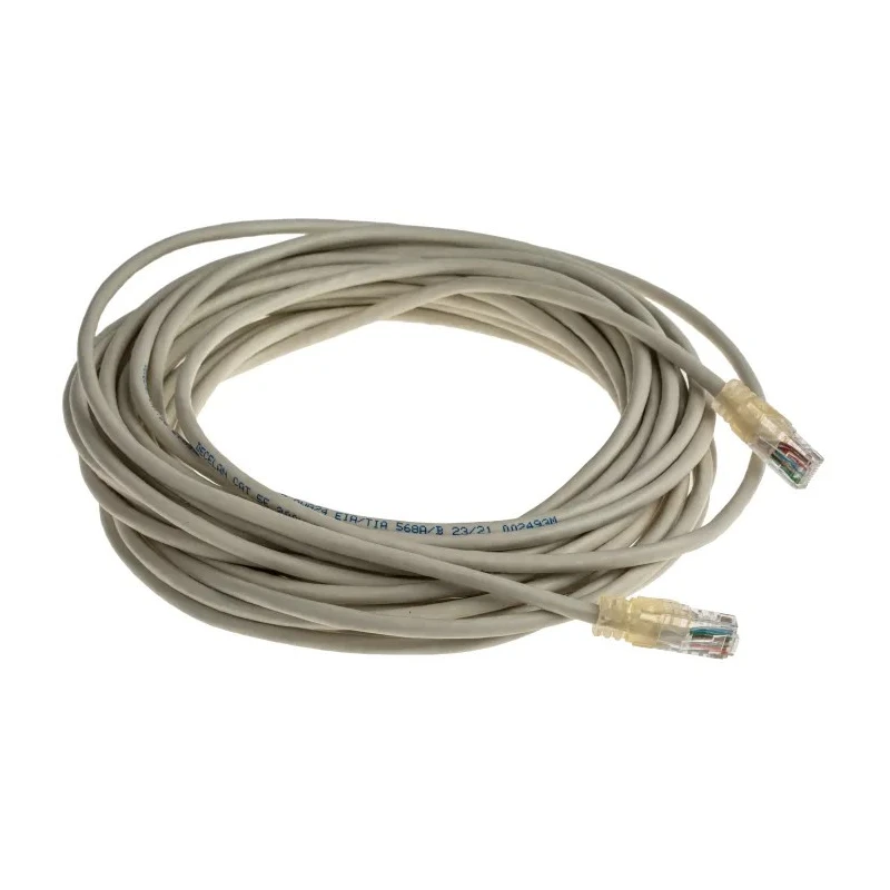 Decelect DECELAN Cat5 Ethernet Cable 8 Core, Grey, 10 m, Unshielded Unscreened Patch Cord PVC CAT5 