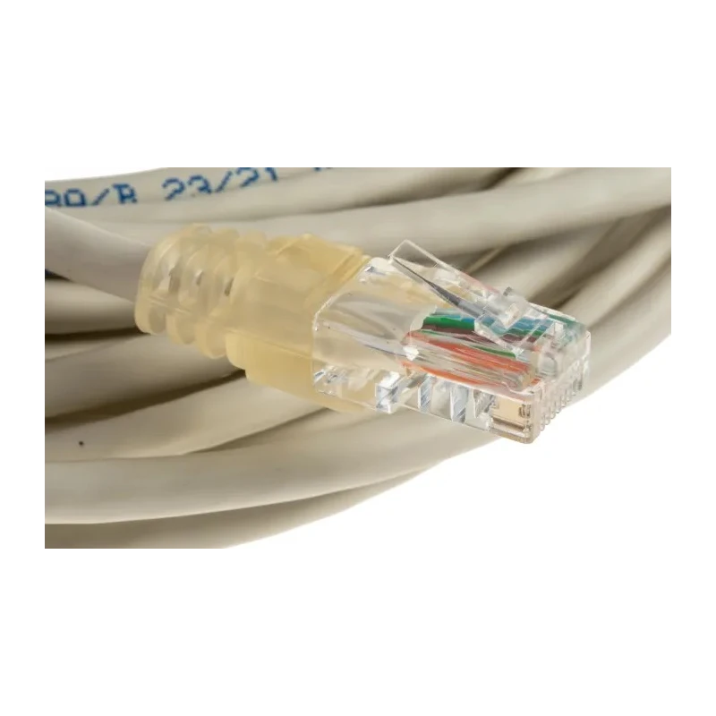 Decelect DECELAN Cat5 Ethernet Cable 8 Core, Grey, 10 m, Unshielded Unscreened Patch Cord PVC CAT5 