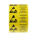 RS PRO Yellow Paper ESD Label Attention Text 50 mm x 25 mm 364-3587