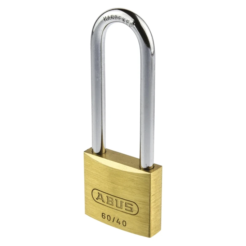 ABUS Keyed Brass and Steel Weatherproof Padlock 6 mm Shackle Diameter 63 mm Length 4 mm Body Width XR0060HB46K1