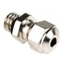 SES Sterling A1 Series Metallic Nickel Plated Brass Cable Gland M6 Thread 2 to 2.5 mm Cable Diameter IP68 IP69K A1000.06.025