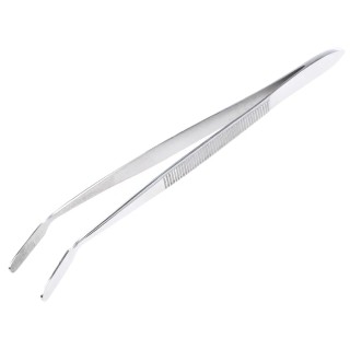 RS PRO 150mm Stainless Steel Serrated, Flat Tweezer 547-694