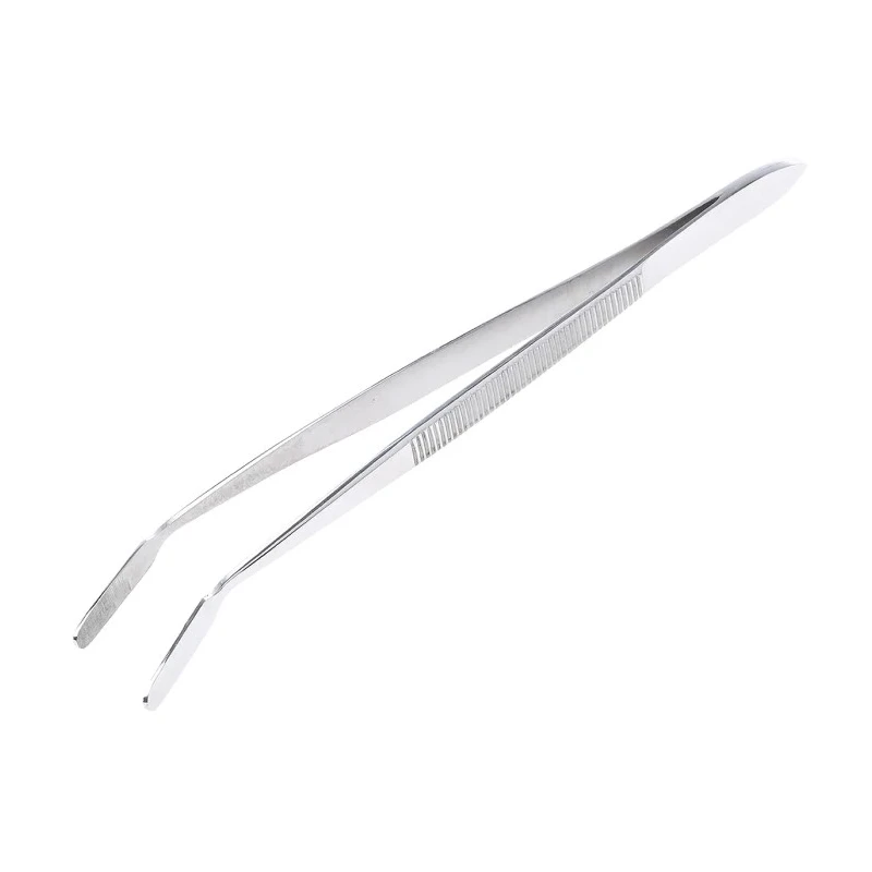 RS PRO 150mm Stainless Steel Serrated, Flat Tweezer 547-694