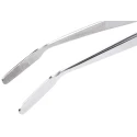 RS PRO 150mm Stainless Steel Serrated, Flat Tweezer 547-694