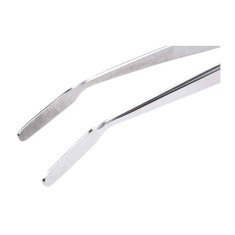 RS PRO 150mm Stainless Steel Serrated, Flat Tweezer 547-694