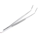 RS PRO 150mm Stainless Steel Serrated, Flat Tweezer 547-694