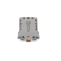 WAGO 285 Series Feed Through Terminal Block Grey 95mm² Cable CSA 1-Level 2 Positions Cage Clamp 285-195