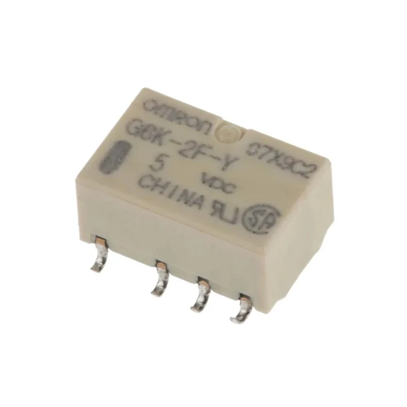 Omron Surface Mount Signal Relay, 5V DC Coil Voltage, 1A Switching Current, DPDT Contact Configuration G6K-2F-Y DC5