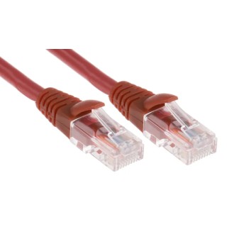 RS PRO Cat5e Ethernet Cable 10 m Red RJ45 Male to RJ45 Male U/UTP Low Smoke Zero Halogen 556-427
