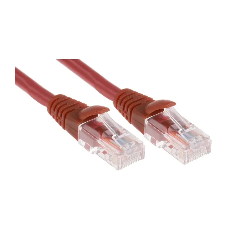 RS PRO Cat5e Ethernet Cable 10 m Red RJ45 Male to RJ45 Male U/UTP Low Smoke Zero Halogen 556-427