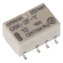 Omron Signal Relay Surface Mount DPDT 12V DC Coil 1A Switching Current G6K-2F-Y DC12
