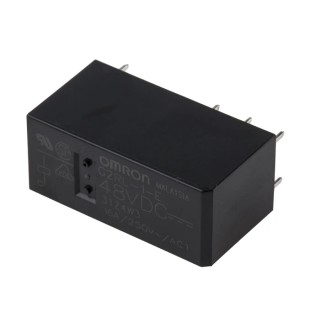 Omron Non-Latching PCB Power Relay 48V DC Coil 16A Switching Current SPDT G2RL-1-E DC48