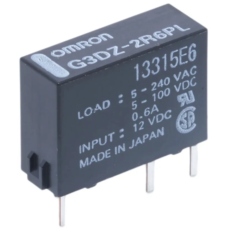 Omron Solid State Relay PCB Mount, 0.6 A Load, 264 V AC Load, 12 V DC Control G3DZ