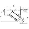 Spirax Sarco Iron Y Strainer 1/2 in BSP Threaded Connection 1630000