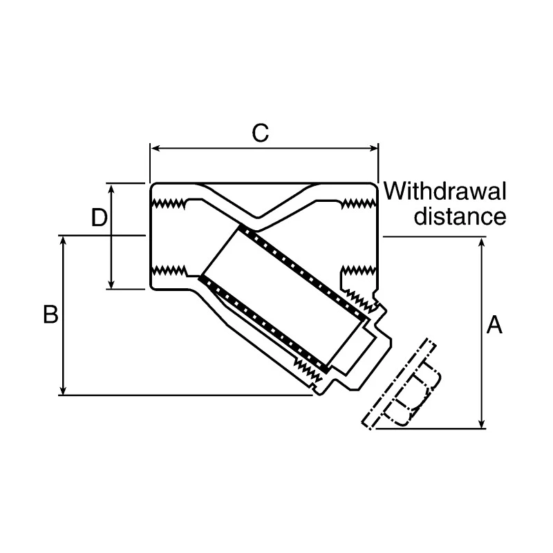 Spirax Sarco Iron Y Strainer 1/2 in BSP Threaded Connection 1630000