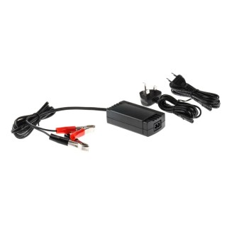 RS PRO 12V Lead Acid Battery Charger 2A 3 Stage Control EU Plug 549-283