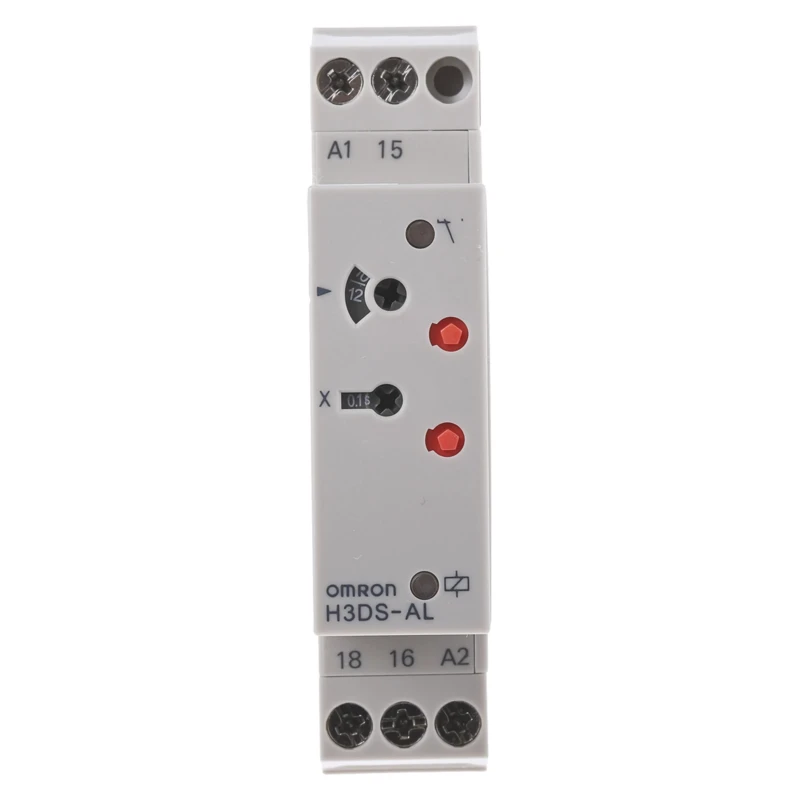 Omron DIN Rail Timer Relay, 1-Contact, ON Delay Function, 48 V dc, 230 V ac, 24 V ac, Time Range 0.1 s to 120 h, SPDT H3DS