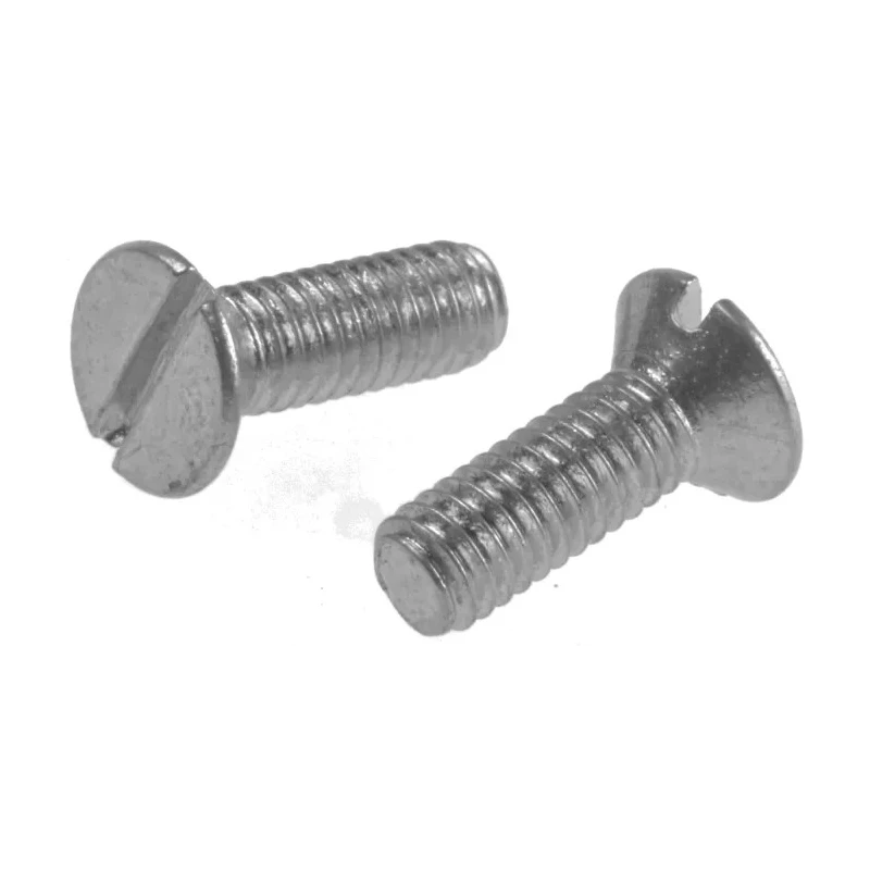 RS PRO Slot Countersunk Steel Machine Screw 12mm M4 553-879