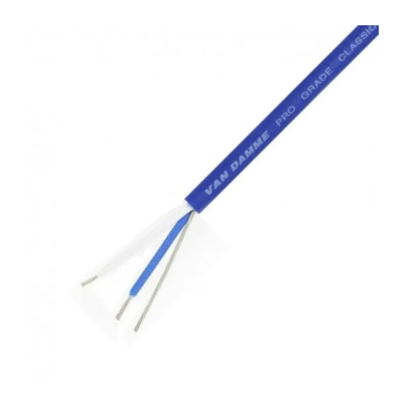 Van Damme Classic XKE 1 Pair Screened Audio Cable 100 m Blue 268-002-060