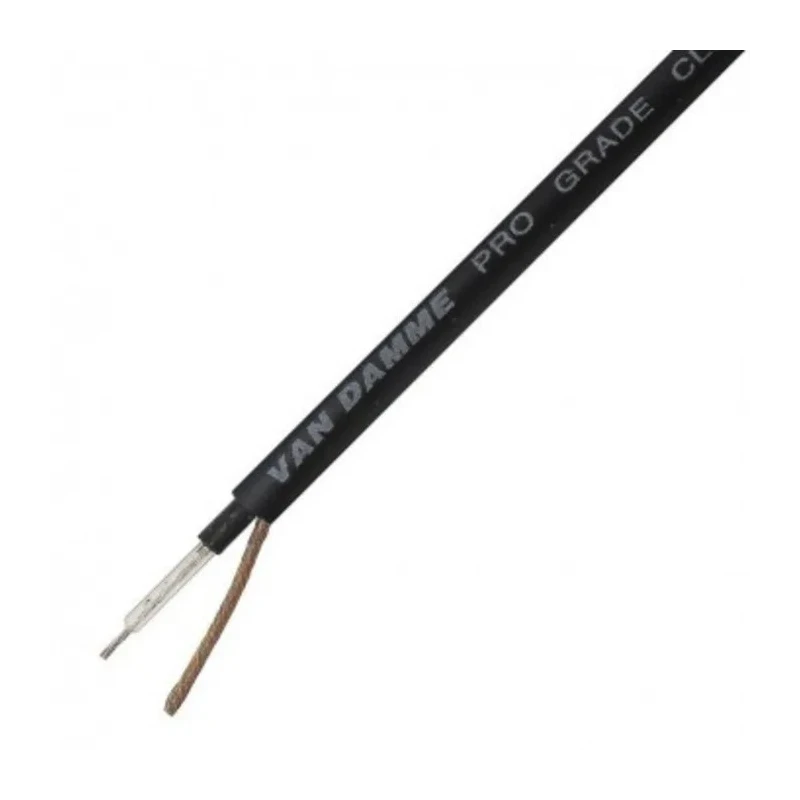 Van Damme Classic Instrument Series Screened Audio Cable, 6 mm OD, 100 m Length, Stranded Bare Copper Conductor 268-011-000