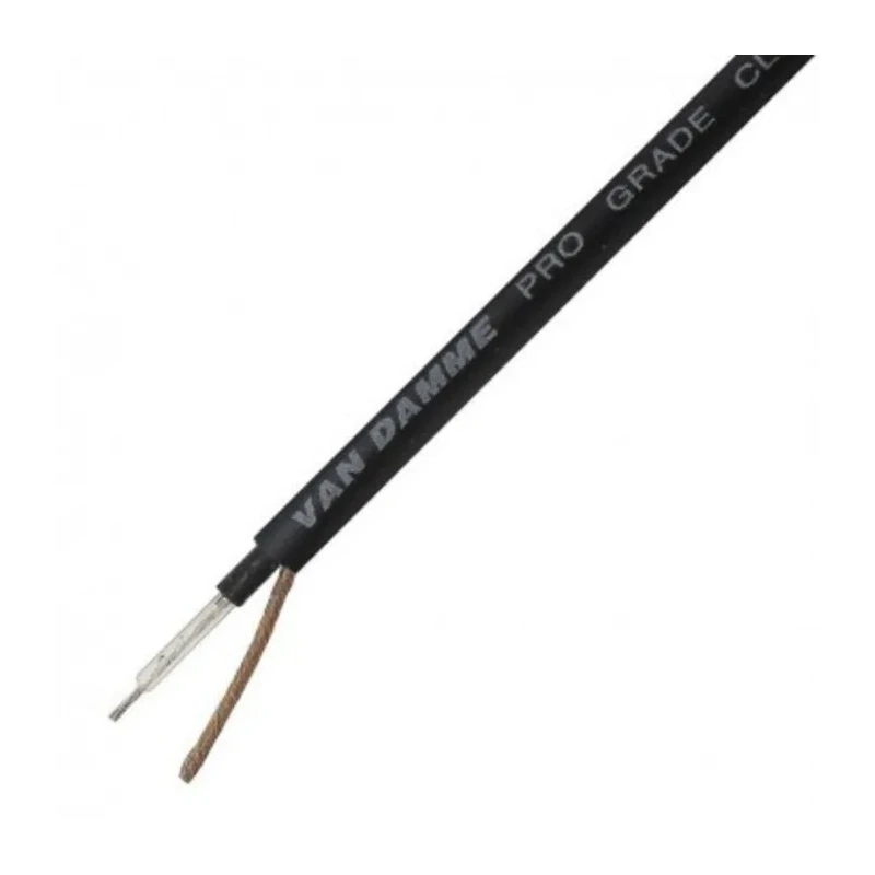 Van Damme Classic Instrument Series Screened Audio Cable, 6 mm OD, 100 m Length, Stranded Bare Copper Conductor 268-011-000