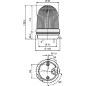 Werma Incandescent Black Wall Bracket for use with 829, 826, 885 Beacons, 827 975.826.05