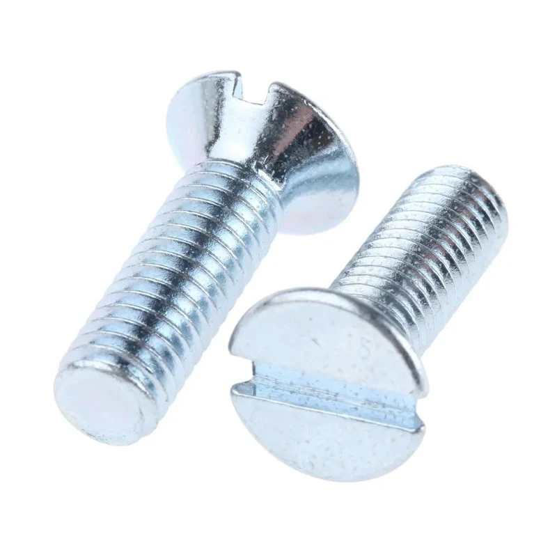 RS PRO Slot Drive Countersunk Steel Machine Screw M6 20 mm Length 553-970