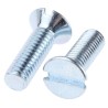 RS PRO Slot Drive Countersunk Steel Machine Screw M6 20 mm Length 553-970