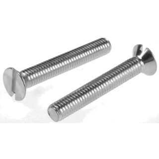 RS PRO Slot Countersunk Steel Machine Screw 40 mm M6 553-992