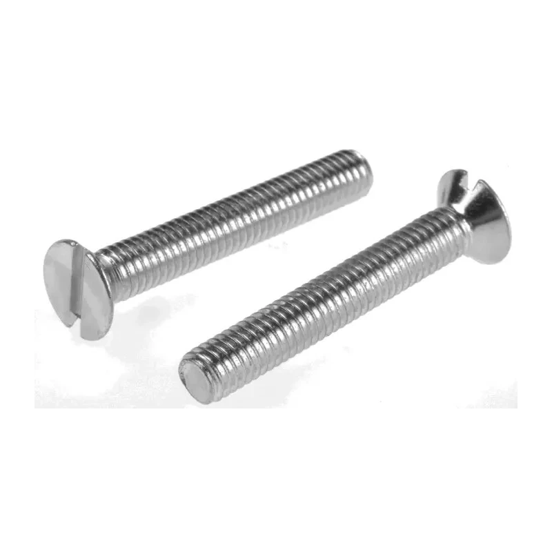 RS PRO Slot Countersunk Steel Machine Screw 40 mm M6 553-992