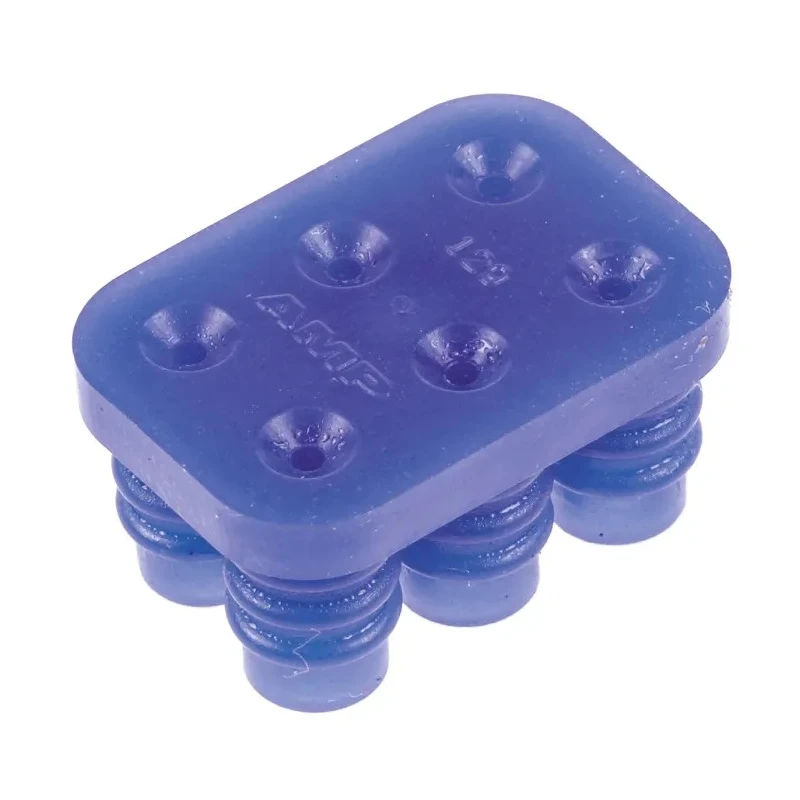 TE Connectivity MATE-N-LOK Series Connector Seal Blue, 16 AWG Min, 24 AWG Max, 10A Current 794276-1