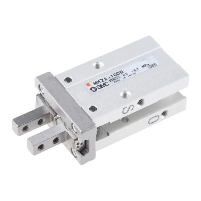 SMC 2 Finger Double Acting Action Pneumatic Gripper, Bore Diameter 10mm, 0.7 Mpa Maximum Operating Pressure, MHZ2-10DN