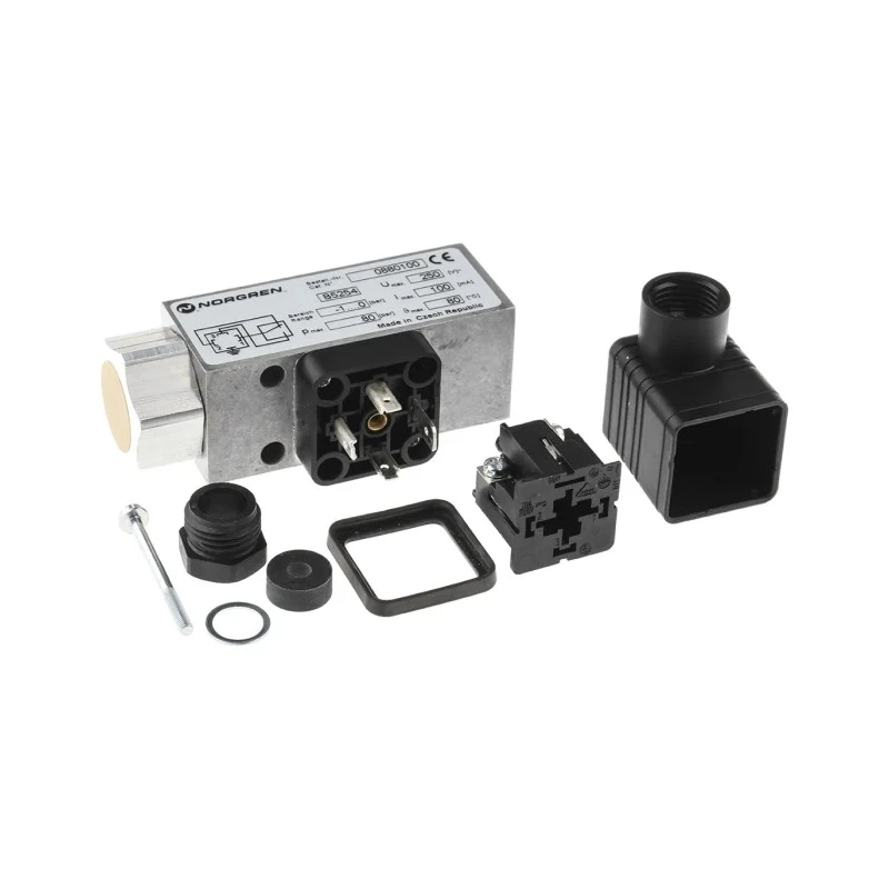 Norgren Electromechanical Pressure Switch Male Positive Pressure, 1/4 in G Thread, 18D Series 880100000000000