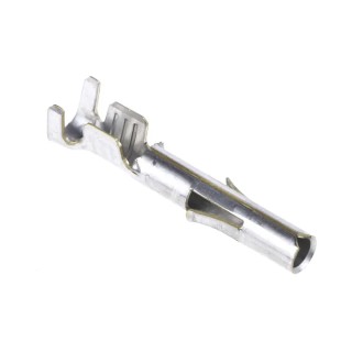 TE Connectivity Universal MATE-N-LOK Series Female Crimp Terminal, Tin Plated Brass, 0.5-2mm² Wire Size, 0.76in 350550-1
